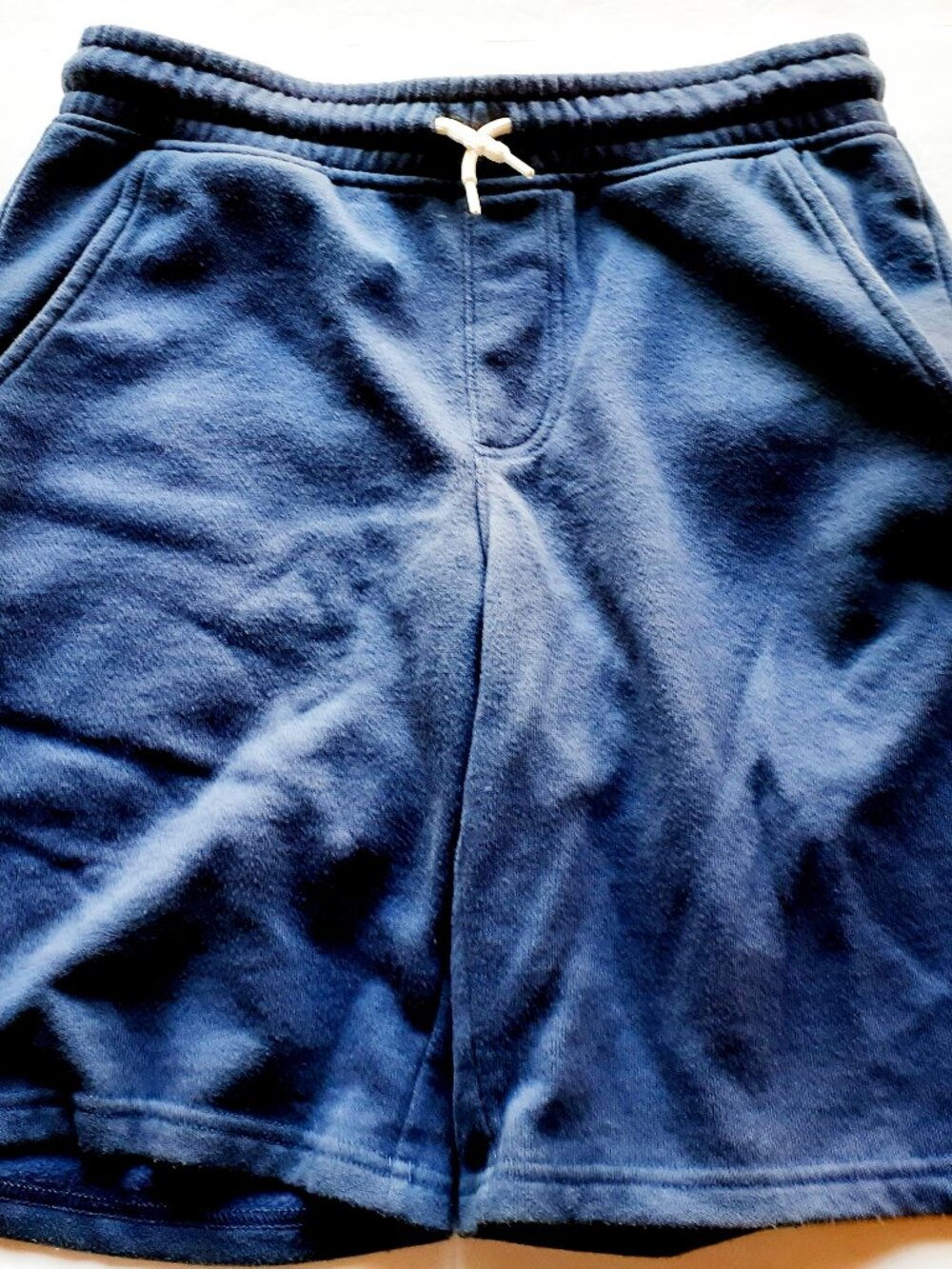 Sonoma Boys Shorts Sweat Navy Elastic Waist Pull On Drawstring Medium 10-12
